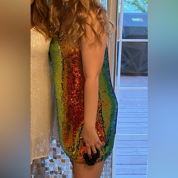 Allegra K | Sequin Mini Club Dress - Picture 8 of 9